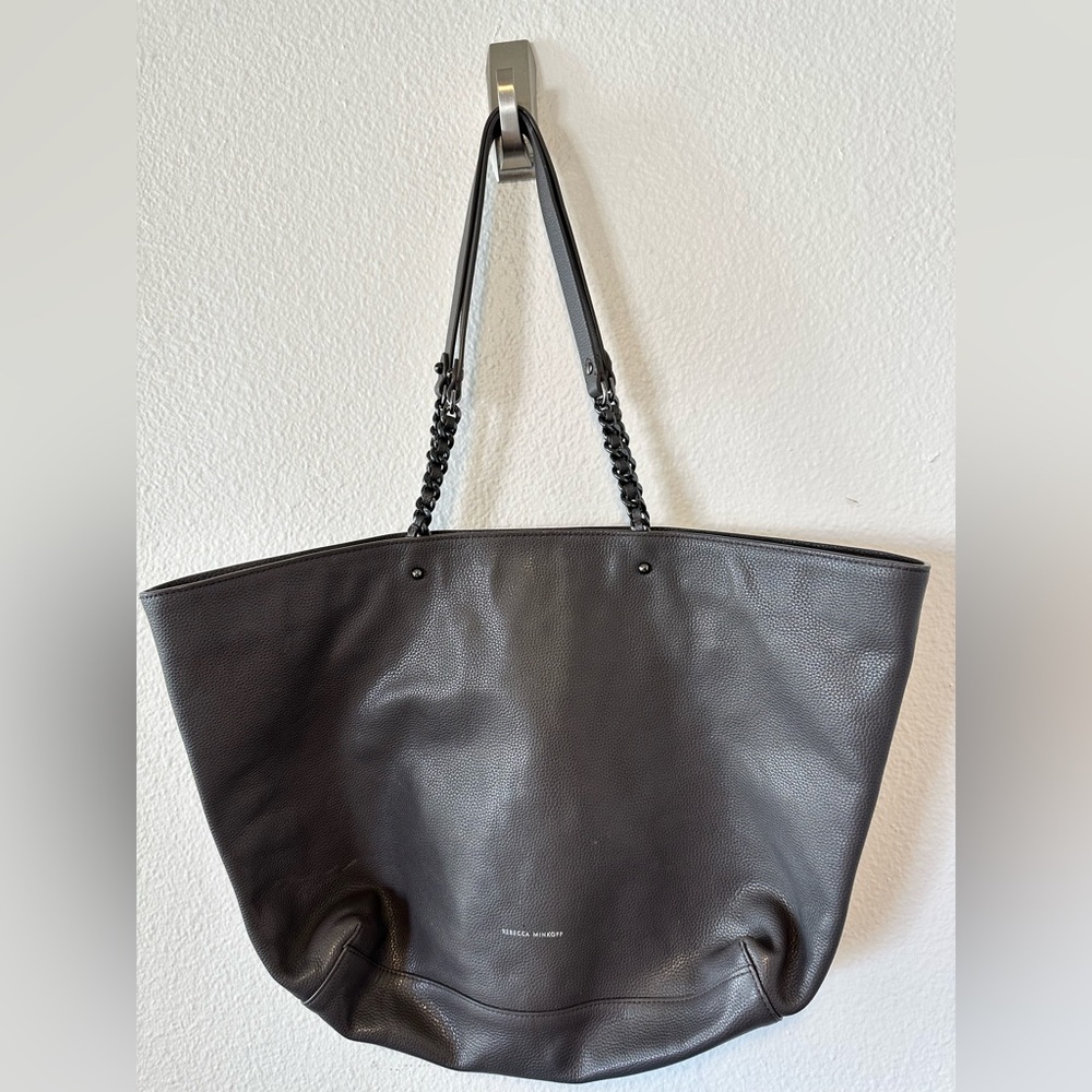 Rebecca Minkoff Grey Leather Tote Bag